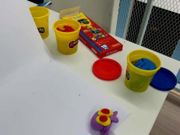 Supplies to create claymation